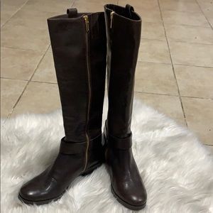 Dark brown MK long boots